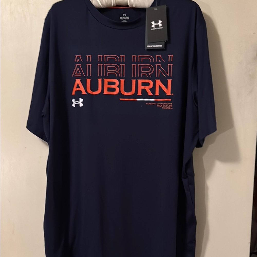 Under Armour Blue and Orange Short Sleeve Tee